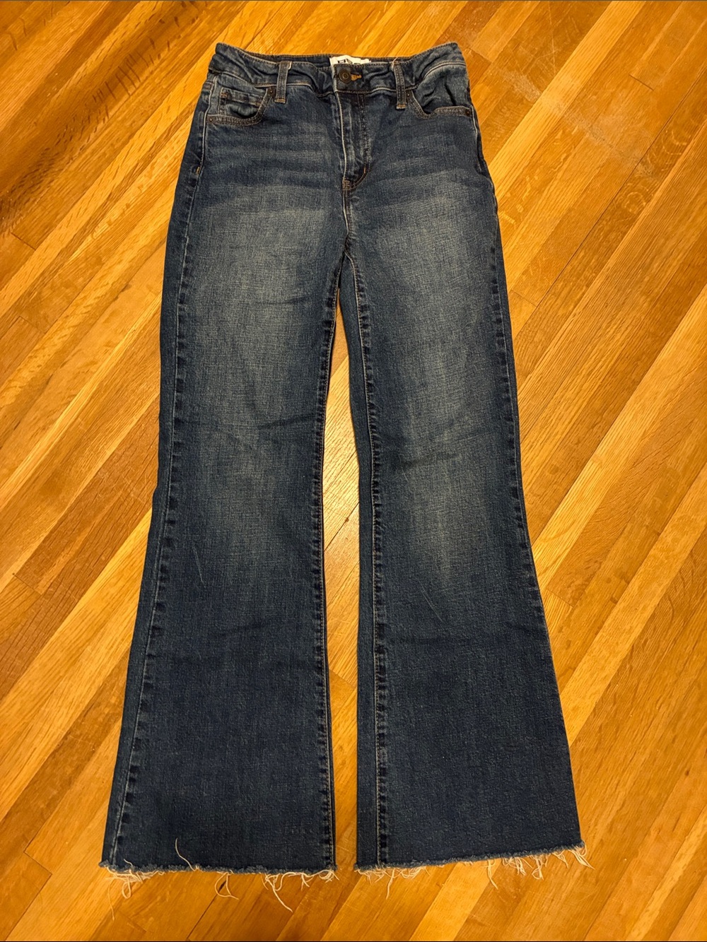 RSQ Women's Flare Jeans in Dark Blue Wash
